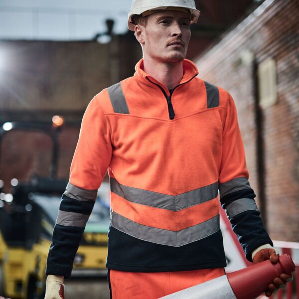 Pro hi-vis half zip fleece top Thumbnail