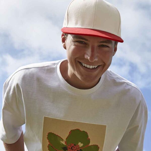 Beechfield Contrast Flat Peak 6 Panel Cap Thumbnail