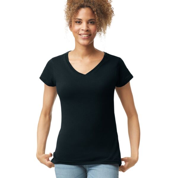 Gildan Ladies SoftStyle® V Neck T-Shirt Thumbnail