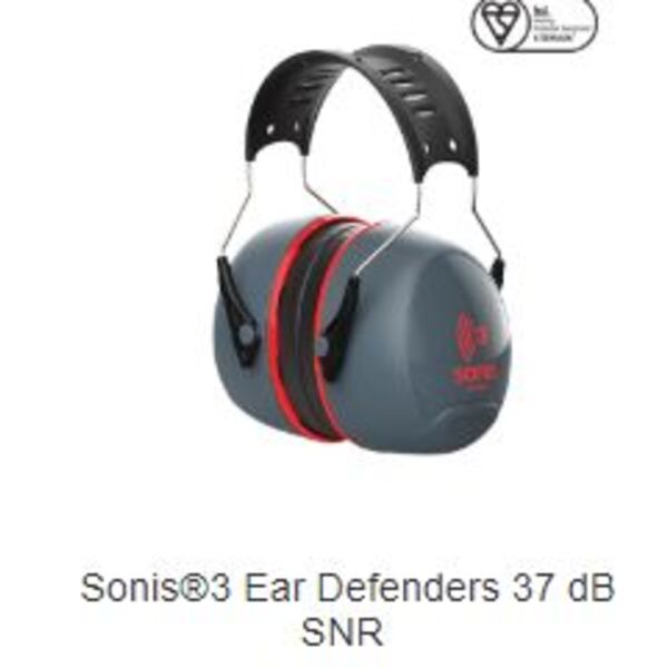 Sonis3 ear defenders 37db SNR Thumbnail